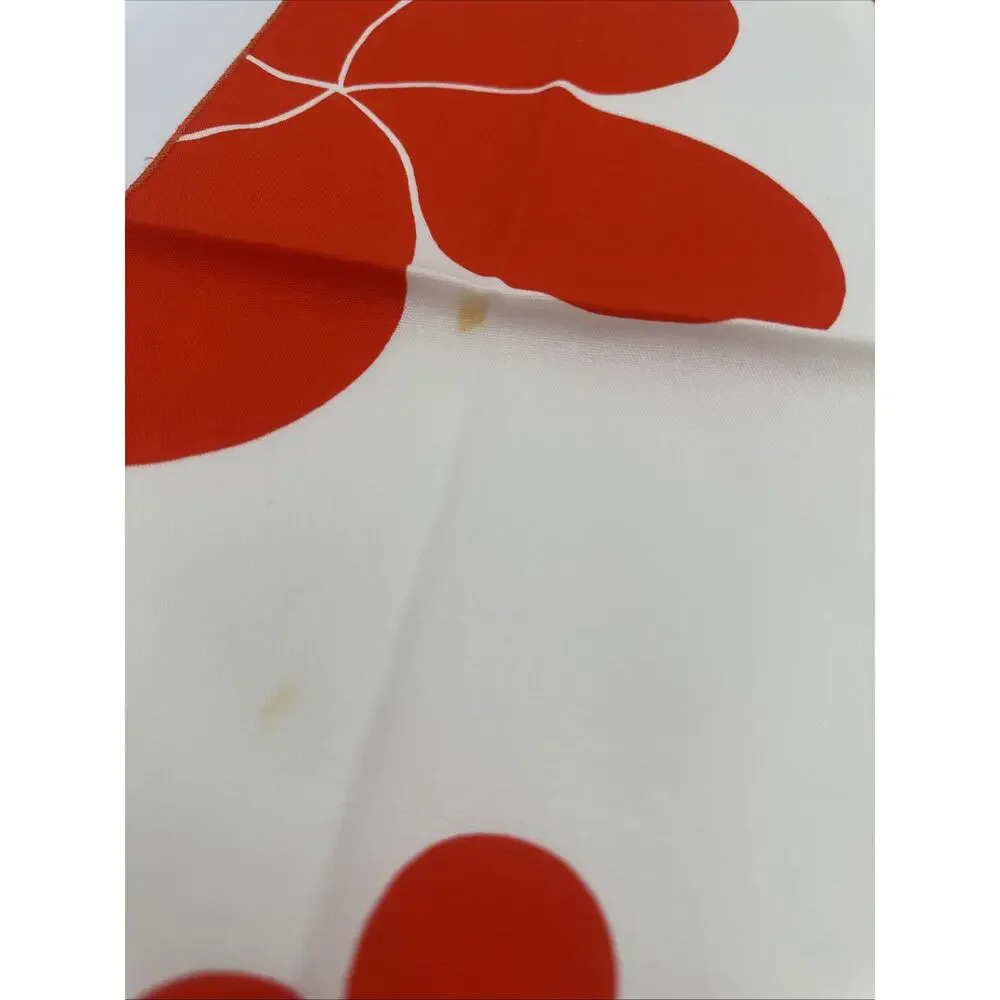 6  Groovy Fabric Napkins Flower Power Orange Flowers